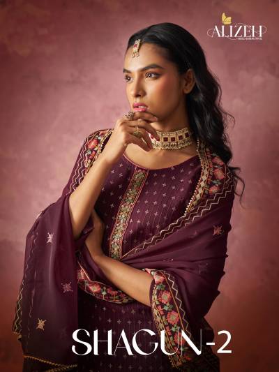 ALIZEH SHAGUN VOL-02 7017 DESIGNER SALWAR SUIT WHOLESALER IN INDIA